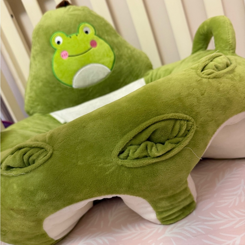 Infantino Green Frog Plush Toy